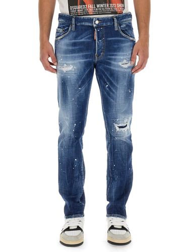 Patent Leather Effect Jeans - Dsquared2 - Modalova