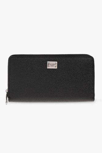 Logo Plaque Zip-around Wallet - Dolce & Gabbana - Modalova