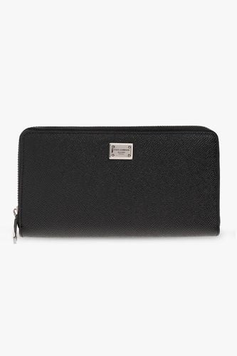 Logo Plaque Zip-around Wallet - Dolce & Gabbana - Modalova