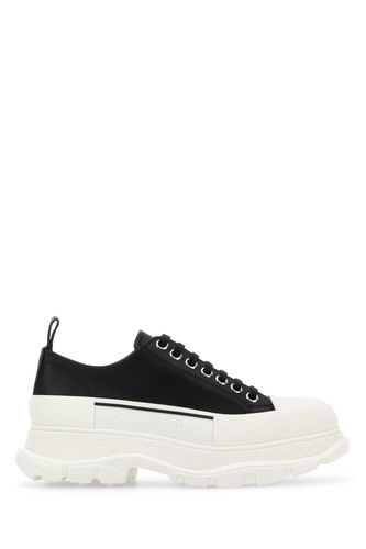 Black Nappa Leather Tread Slick Sneakers - Alexander McQueen - Modalova