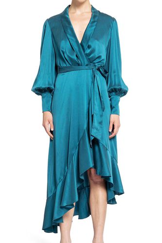 Asymmetric Ruffled Midi Wrap Dress - Zimmermann - Modalova