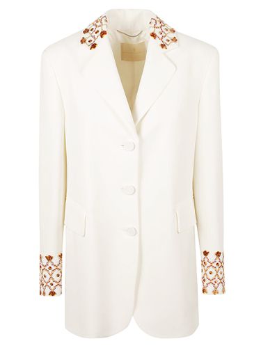 One-breasted Jacket With Embroidery - Ermanno Scervino - Modalova