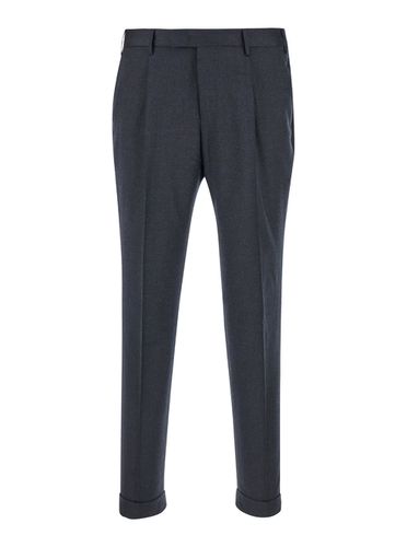 Slim Pants With Concealed Closure In Fabric Man - PT Torino - Modalova