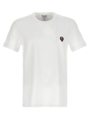Logo Embroidered T-shirt - Dolce & Gabbana - Modalova