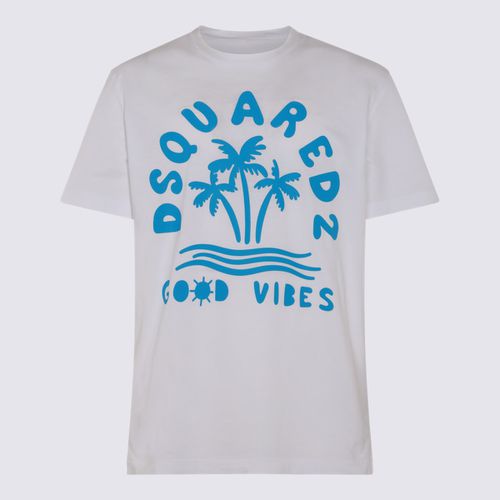 And Light Blue Cotton T-shirt - Dsquared2 - Modalova