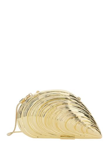 Bridget Clutch With Logo Patch And Oyster Shell Design In Brass Woman - Simkhai - Modalova