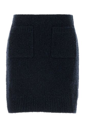 Midnight Blue Bouclã Mini Skirt - Bottega Veneta - Modalova