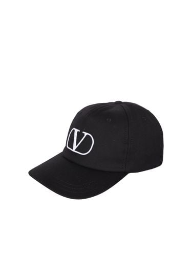 Valentino Vlogo Singature Black Hat - Valentino - Modalova