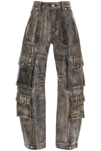 Irin Cargo Pants In Vintage-effect Nappa Leather - Golden Goose - Modalova