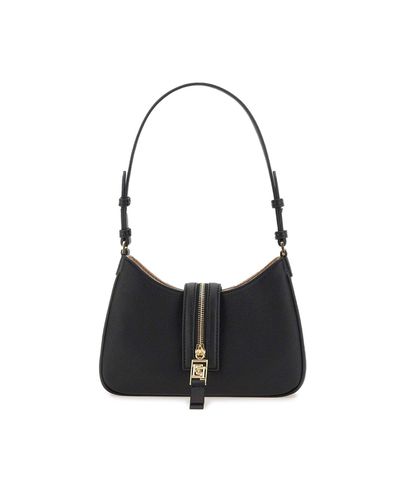 Classic Zip-detailed Shoulder Bag - Elisabetta Franchi - Modalova