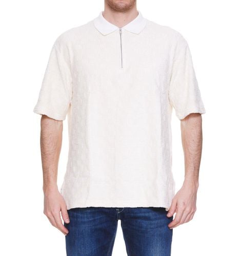 Monogram Pattern Zipped Polo Shirt - AMBUSH - Modalova