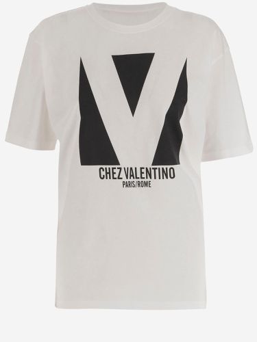 Valentino Cotton T-shirt With Logo - Valentino - Modalova