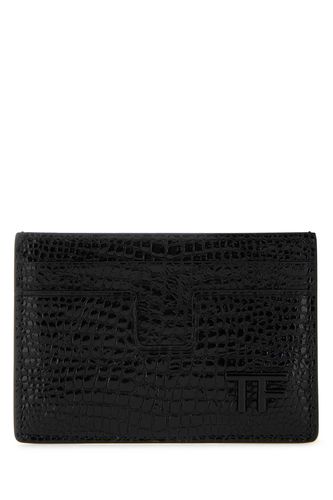 Tom Ford Black Leather Card Holder - Tom Ford - Modalova