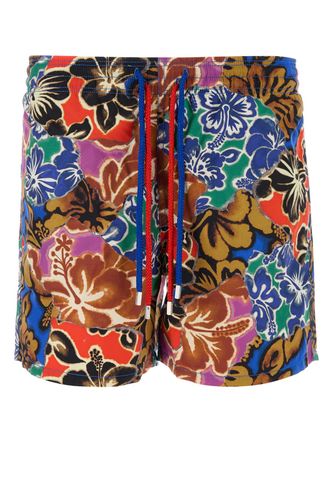 Printed Nylon X Vilebrequin Swimming Shorts - Palm Angels - Modalova