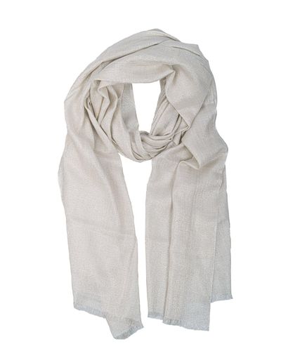 Lightweight Raw Hem Scarf - Brunello Cucinelli - Modalova