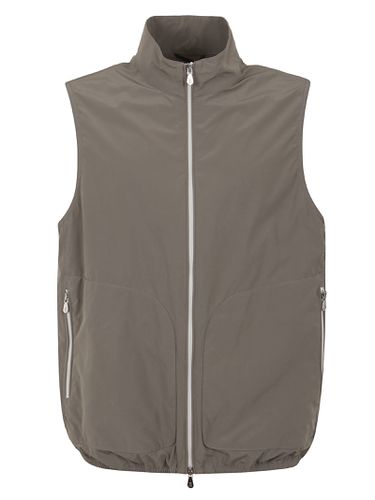 High-neck Straight Hem Gilet - Brunello Cucinelli - Modalova