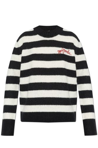 The Striped Brushed Logo Embroidered Jumper - Marc Jacobs - Modalova