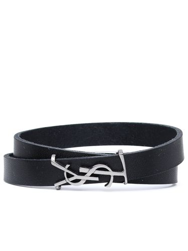 Leather Opyum Bracelet - Saint Laurent - Modalova