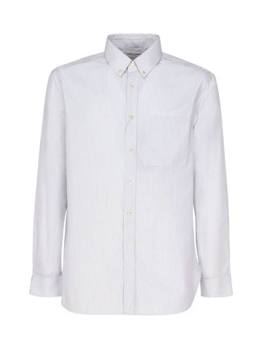 Saint Laurent Striped Cotton Shirt - Saint Laurent - Modalova