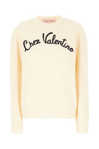 Cream Wool Sweater - Valentino Garavani - Modalova