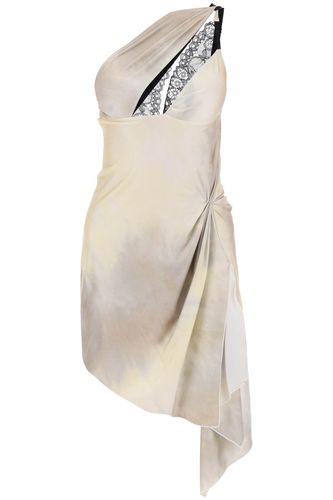 Asymmetrical Mini Dress With Lace Inserts - Coperni - Modalova