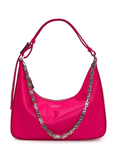 Neon Leather Small Cut Out Moon Bag With Chain - Givenchy - Modalova