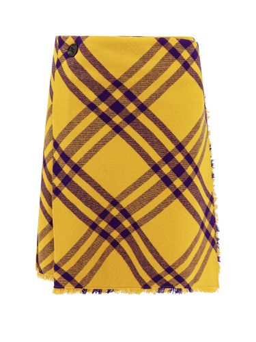 Burberry Check Wool Kilt - Burberry - Modalova