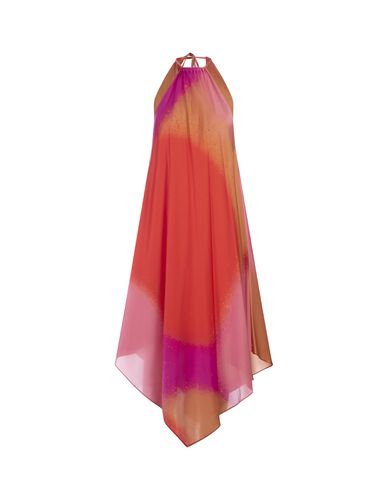 Silk Asymmetrical Sleeveless Dress - Gianluca Capannolo - Modalova