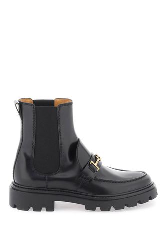 Chelsea Ankle Boots With Metal Detail - Tod's - Modalova