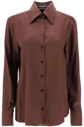 Dolce & Gabbana Silk Satin Shirt - Dolce & Gabbana - Modalova