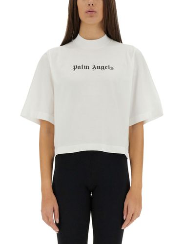 Palm Angels T-shirt With Logo - Palm Angels - Modalova