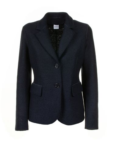 Navy Single Breasted Jacket Women - Aspesi - Modalova