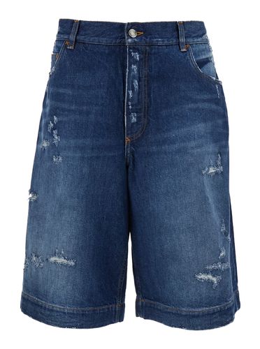 Denim Bermuda Shorts In Cotton Man - Dolce & Gabbana - Modalova