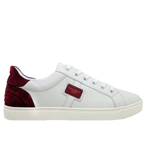 Logo Leather Sneakers - Dolce & Gabbana - Modalova