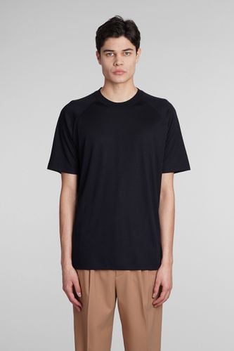 Zegna T-shirt In Blue Wool - Zegna - Modalova