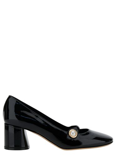 Emily Pointed Pumps With Pearl Detail In Patent Leather Woman - Casadei - Modalova