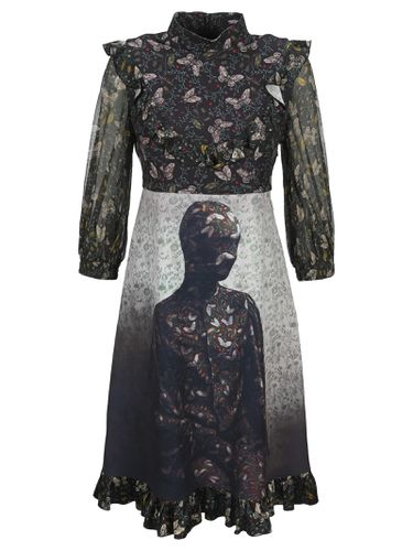 Frilled Butterfly Print Dress - Undercover Jun Takahashi - Modalova