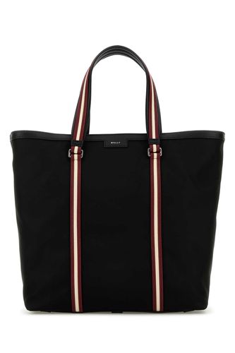 Black Canvas Code Shopping Bag - Bally - Modalova