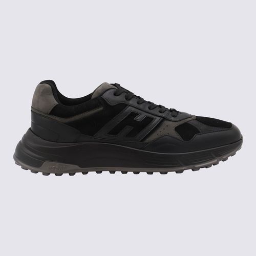 Hogan Black Leather Sneakers - Hogan - Modalova