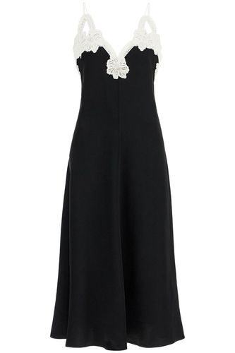 Lace-trimmed Slip Dress With - Jil Sander - Modalova