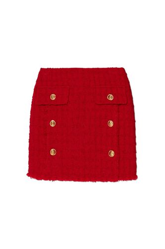 Heritage Mid-rise Tweed Mini Skirt - Versace - Modalova