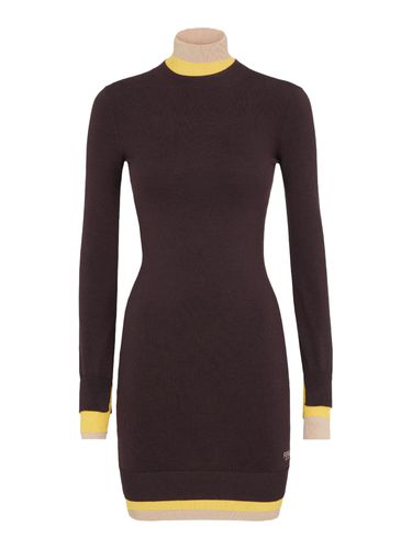 Fendi Dark Purple Wool Dress - Fendi - Modalova