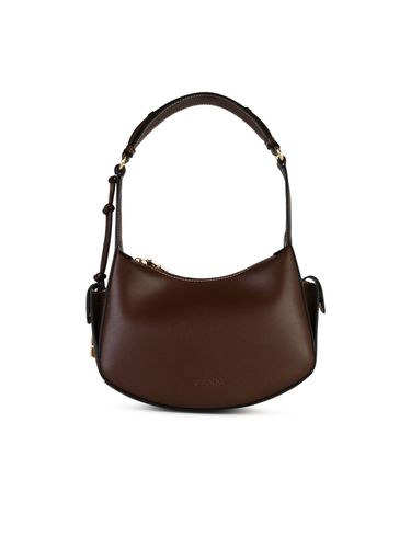 Swing Brown Recycled Leather Bag - Ganni - Modalova