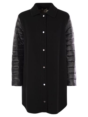 Herno Coat With Down Sleeves - Herno - Modalova