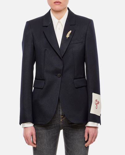 Wool Gabardine Single Breasted Blazer - Golden Goose - Modalova