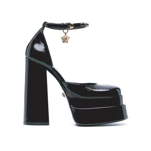 Versace Leather Platform Sandals - Versace - Modalova