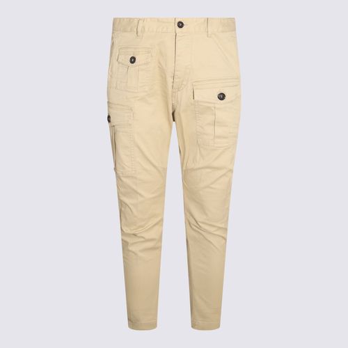 Cotton Blend Cargo Trousers - Dsquared2 - Modalova