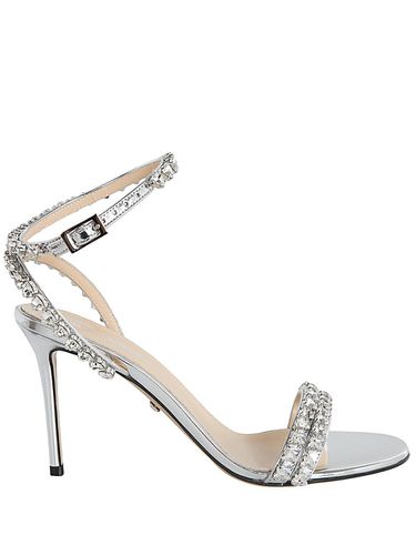 Audrey Crystal Round Toe Mirror Sandal - Mach & Mach - Modalova