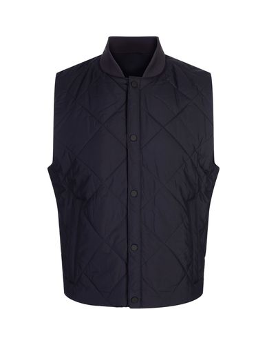 Dark Waterproof Gilet With Rhombus Stitching - Hugo Boss - Modalova