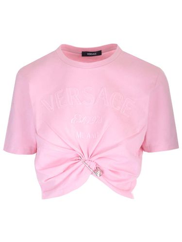 Versace Safety Pin Detail T-shirt - Versace - Modalova